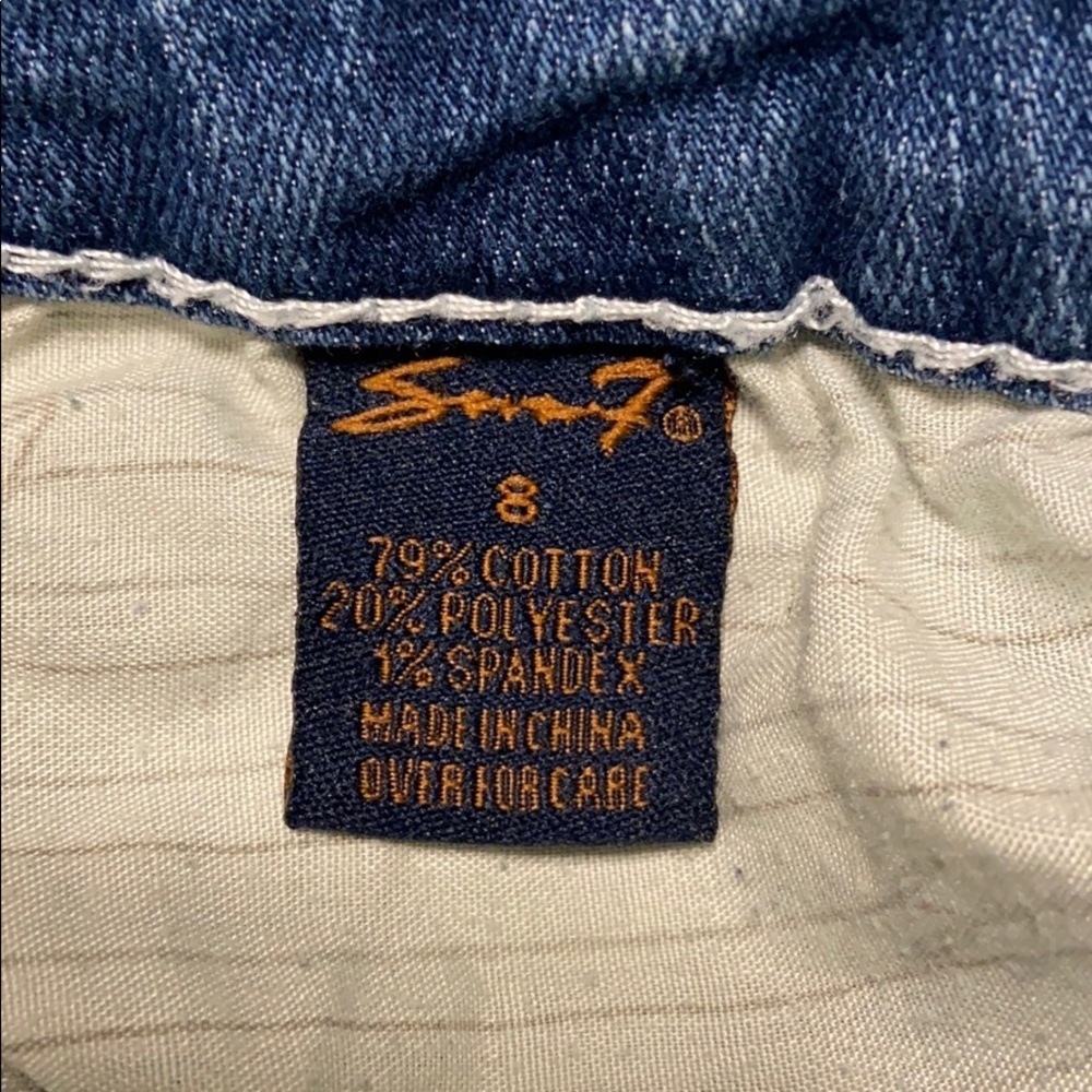 SEVEN 7  cropped jeans, size 8 - Picture 4 of 4